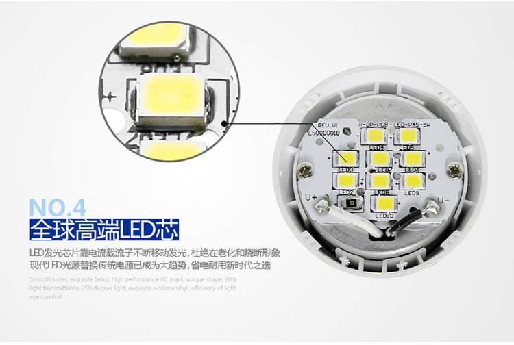 欧普照明 led灯泡 3瓦 螺口球泡（螺旋超亮照明节能灯光源） E14灯头 白光