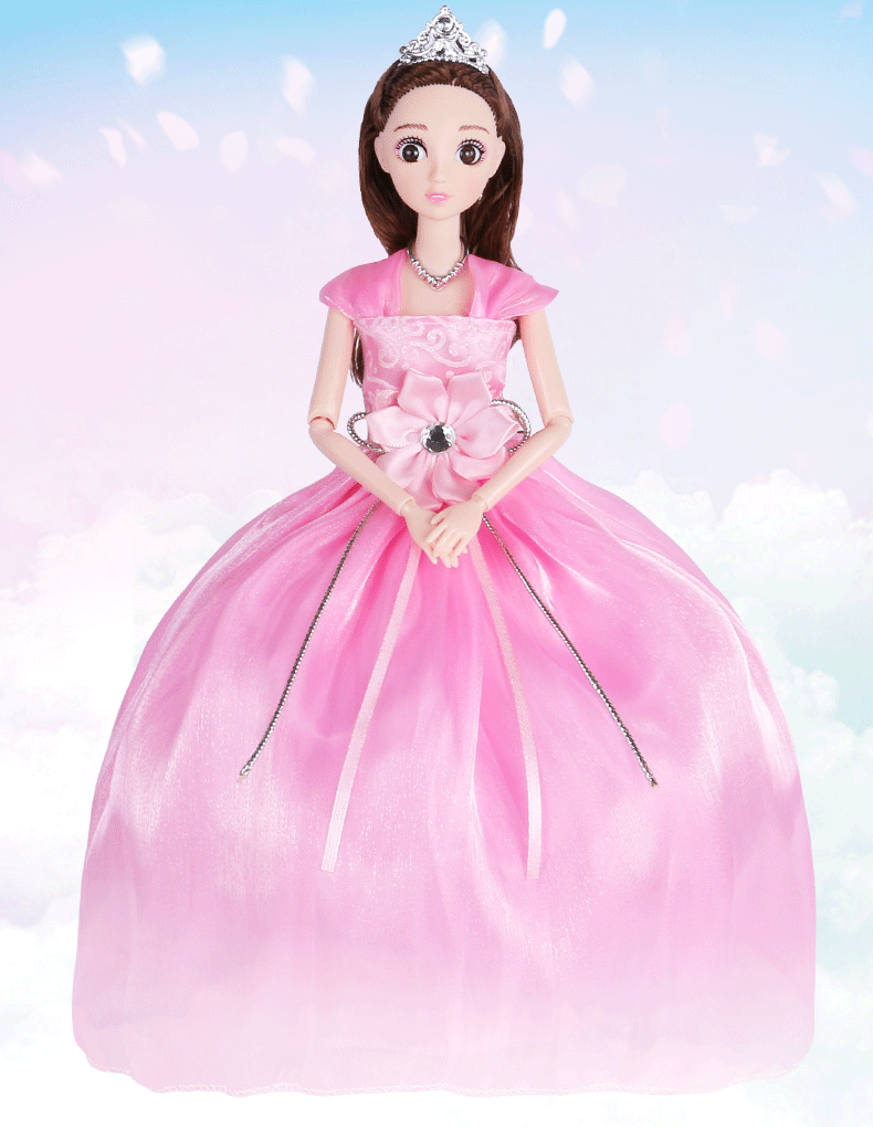 喜迪奇美瞳女孩玩具换装芭比娃娃套装大礼盒婚纱巴比公主儿童换装洋