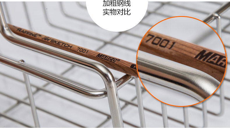 古采尼304不锈钢碗盘架沥水架双层碗架多功能厨房置物架收纳餐具置碗架 上层和下层和菜板和筷子搂D
