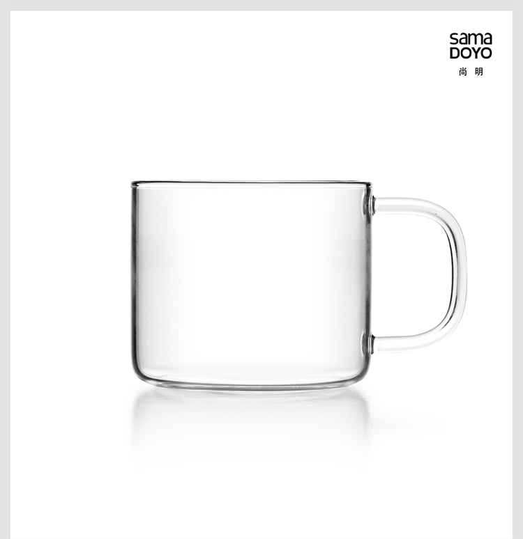 
                                                            尚明 CP02玻璃品杯 小茶杯  耐热水杯 透明品茗杯 带把茶杯子  两只装 两只装                