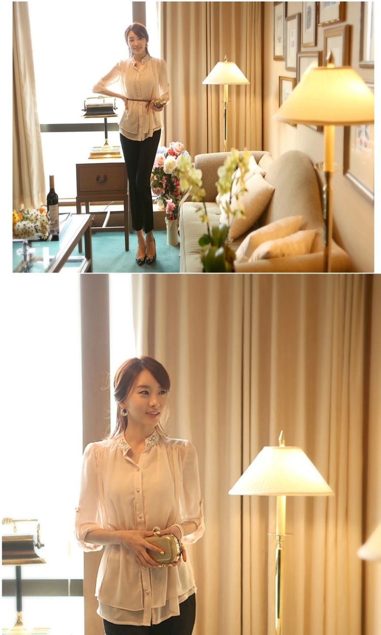 花瓣雨世家 2015小直筒九分裤显瘦女裤子时尚职业西裤小脚休闲裤长裤953 米白色 L