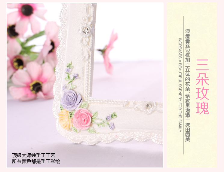 梦唯雅 环保彩绘 手工创意开关套 树脂开关保护贴套 亚克力树脂 蕾丝红玫瑰006