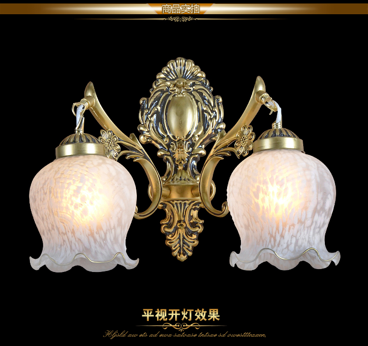 欧式壁灯床头灯具简约创意仿古美式田园客厅卧室工艺壁灯6003 6003-1