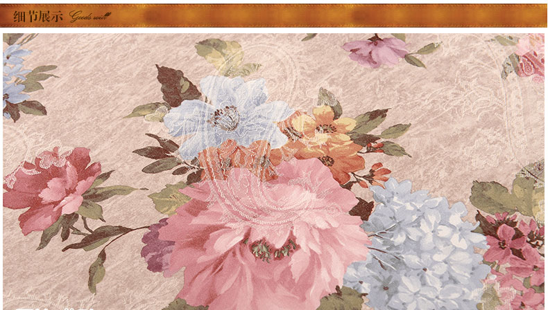 
                                        真琴 欧式餐桌布艺茶几布蕾丝台布罩套 花之语 150*210cm餐桌布                