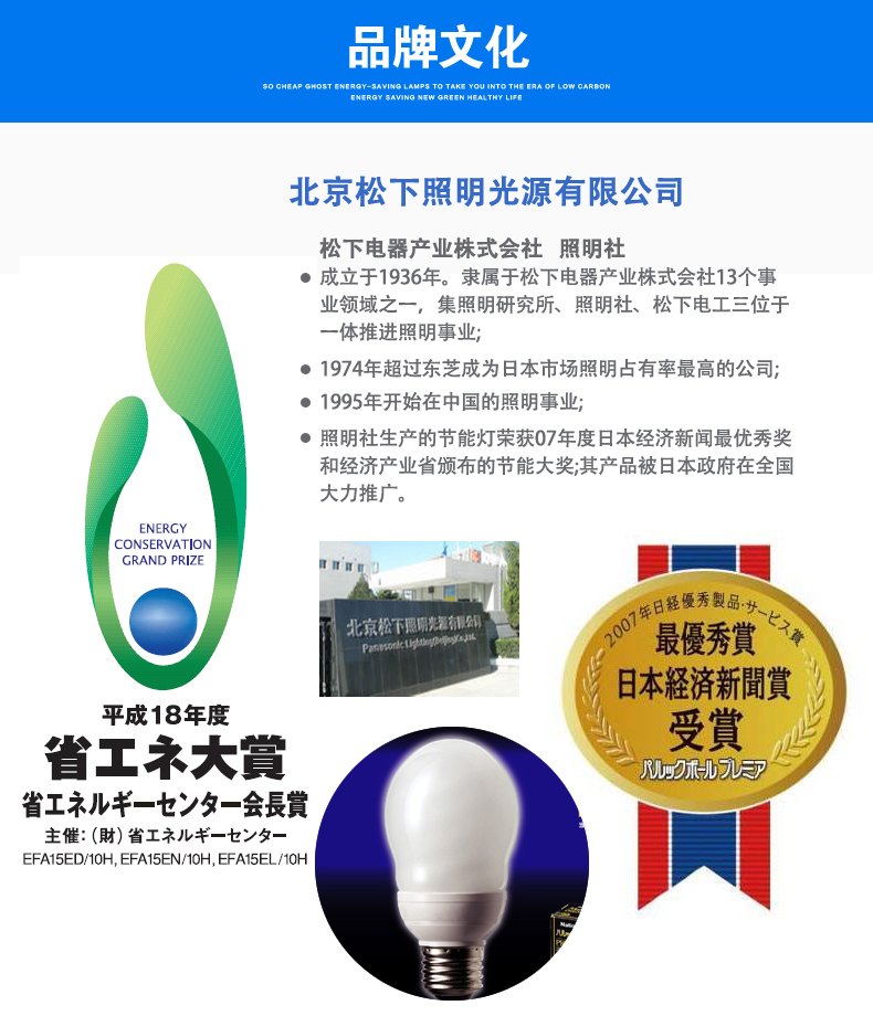 
                                        松下(Panasonic)LED灯泡3w5w7w9w暖白光E27大螺口e14小口节能灯球泡 E14日光色6500K 5W                