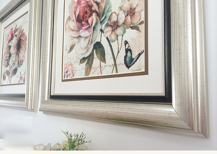 
                                                            福艺良品 欧式客厅装饰画沙发背景挂画卧室床头画玄关画美式壁画 整套二幅价格 50*50                