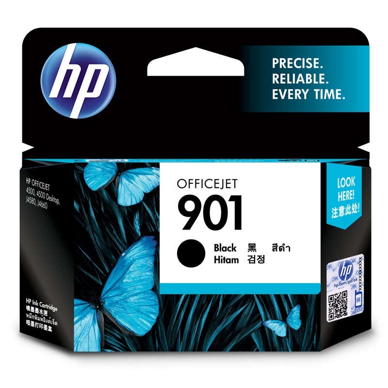 惠普（HP）CC653AA 901号黑色墨盒（适用Of...