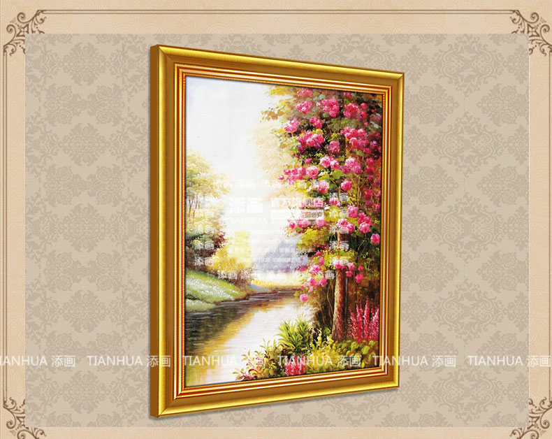 
                                        添画 手绘装饰油画客厅玄关挂画现代简欧风景油画 走廊壁画 A1 70*100CM                