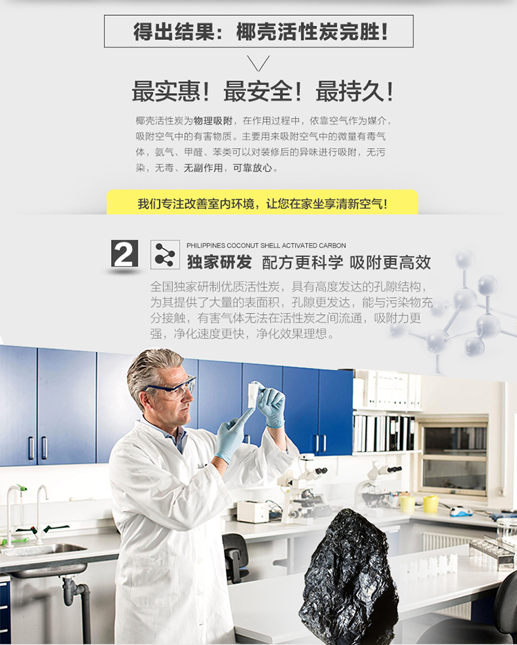 
                                        绿之源 办公室用高效吸附剂活性炭碳包1500g 新房装修除味除甲醛 房间除味炭包                