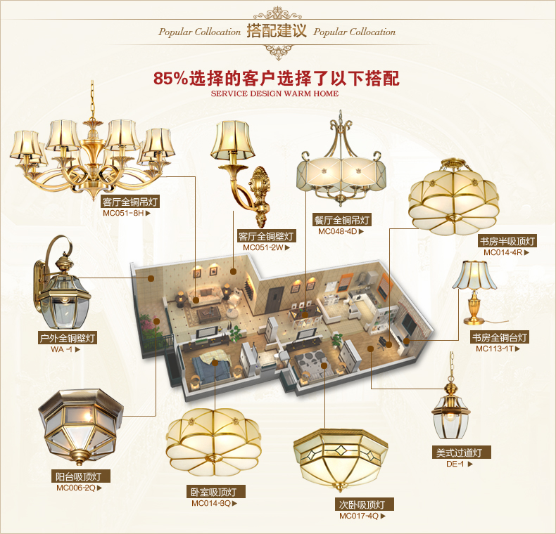 
                                        月影凯顿 全铜壁灯美式壁灯简约壁灯室内壁灯阳台户外壁灯 户外壁灯                