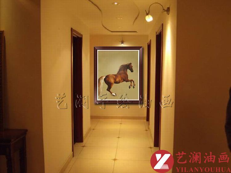 
                                        艺澜精品纯手绘油画 一马当先 办公会议室家居客厅装饰画挂画壁画DW56 纯手绘油画 60*70cm                