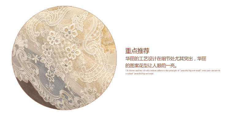 
                                        真琴 欧式沙发垫子皮沙发罩套装田园蕾丝坐垫 密秋 60*60cm扶手巾                