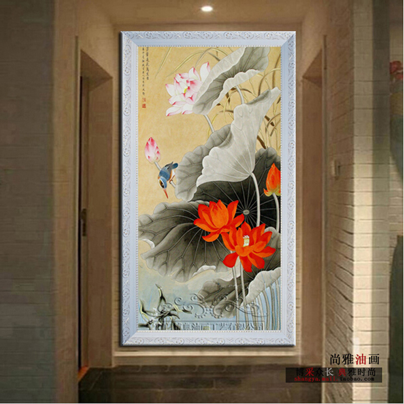 
                                        尚雅油画装饰画玄关走廊现代时尚家饰无框画挂画墙画壁画 年华 无框画 60*120厘米                