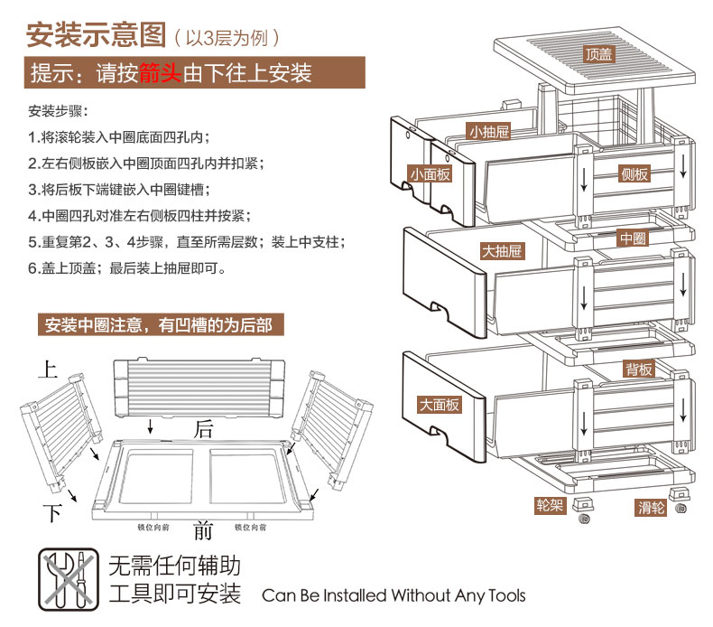 【京东精选】HAIXIN海兴 加大加厚宝宝衣柜婴儿衣物玩具储物柜 抽屉式收纳柜 蓝色 五层-出口品质 经典简约设计