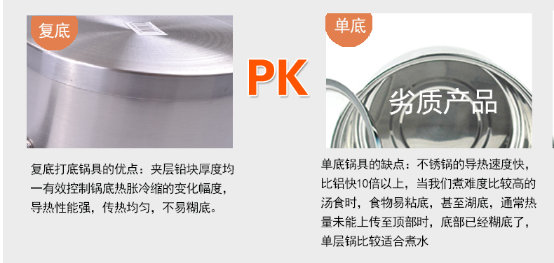 远东加厚无涂层14cm16cm18c德国工艺不锈钢小奶锅电磁炉煮牛奶锅不粘锅汤锅 14cm