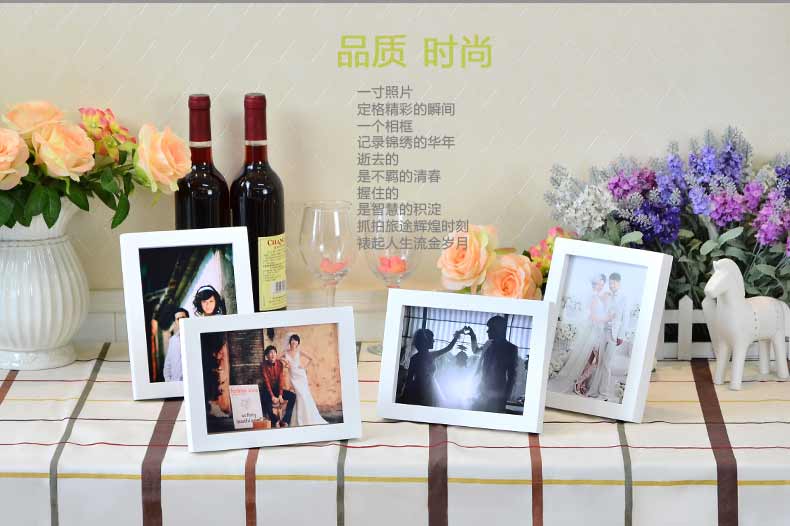 
                                                            慕格 实木挂墙相框 5寸6寸7寸8寸10寸A4 16寸 创意儿童 摆台画框 原木色 8寸摆台1个横竖可摆                