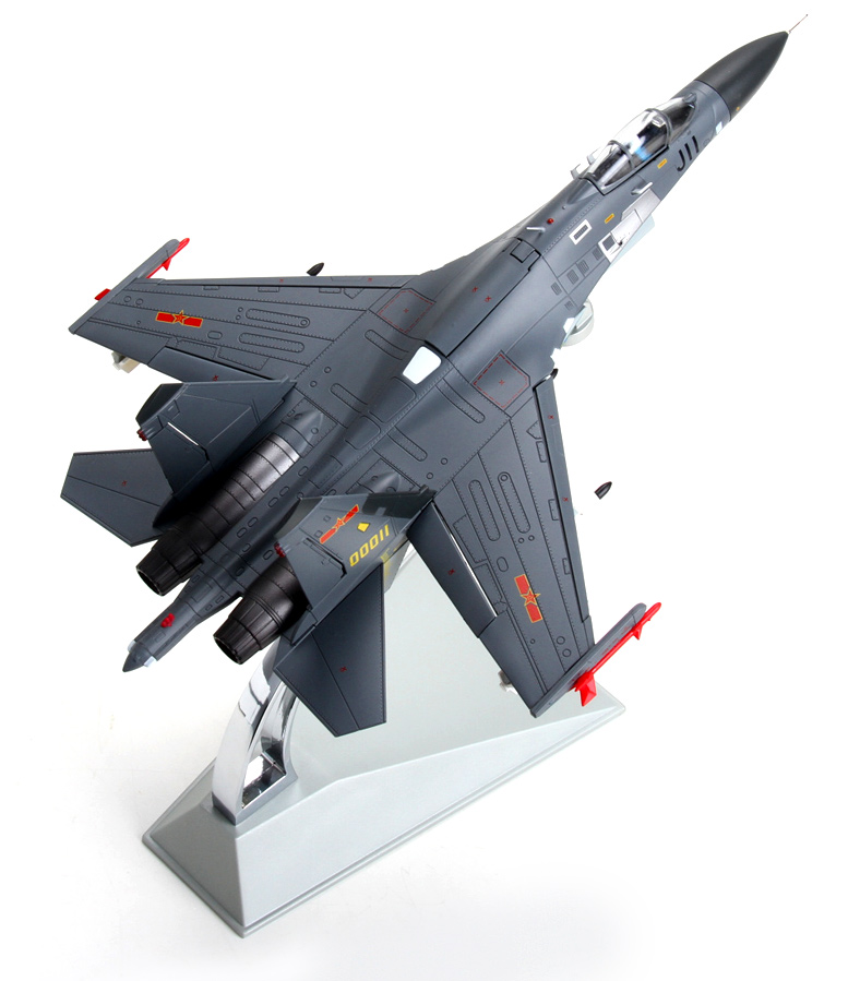 特尔博 1:72歼11苏27飞机模型 仿真合金 战斗机模型 模型玩具 单座大