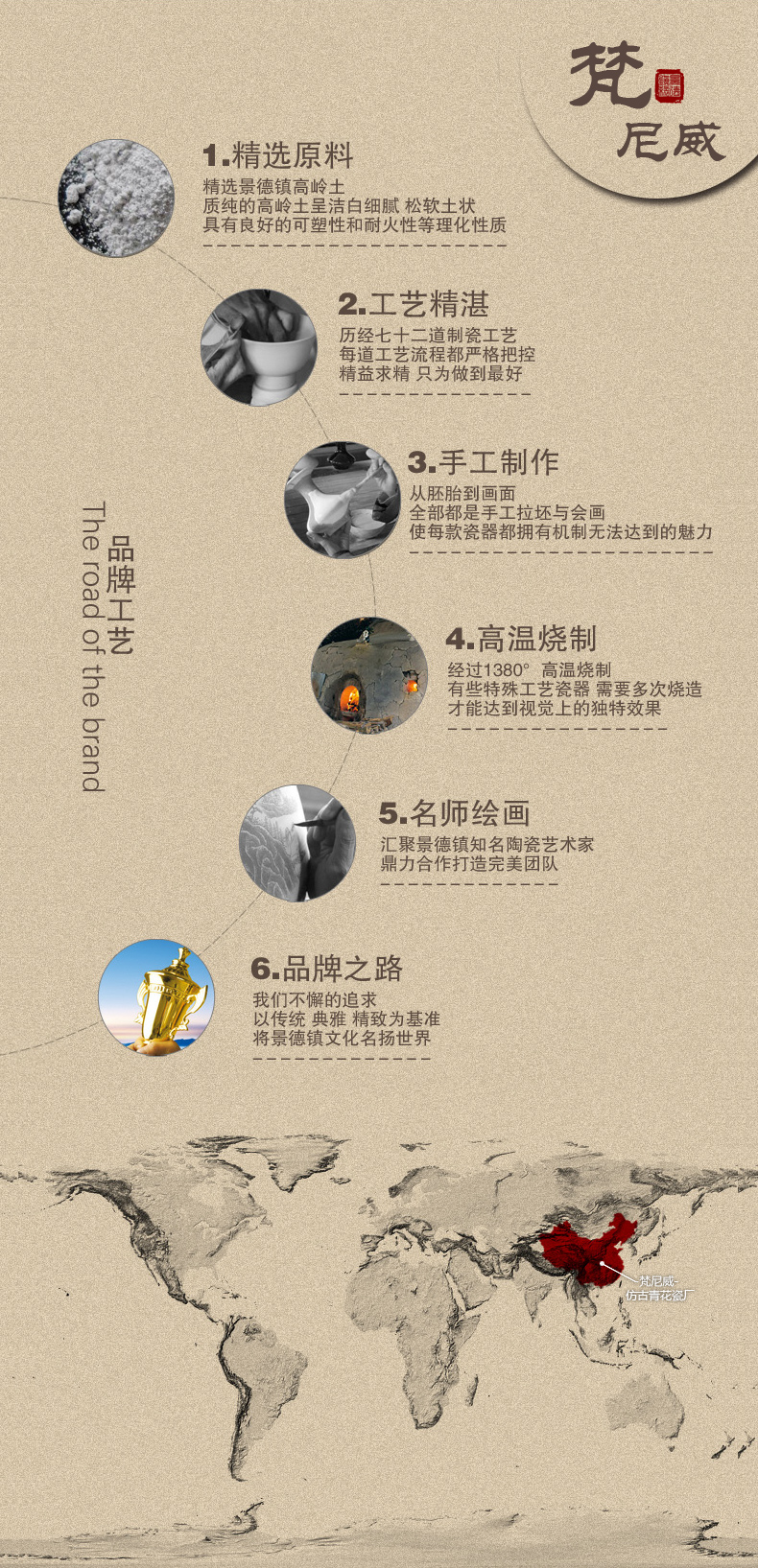 
                                                                                梵尼威 景德镇陶瓷器仿古挂盘摆盘坐盘手工绘制中式客厅家居古典礼品装饰珐琅彩瓷盘 鉴于收藏                