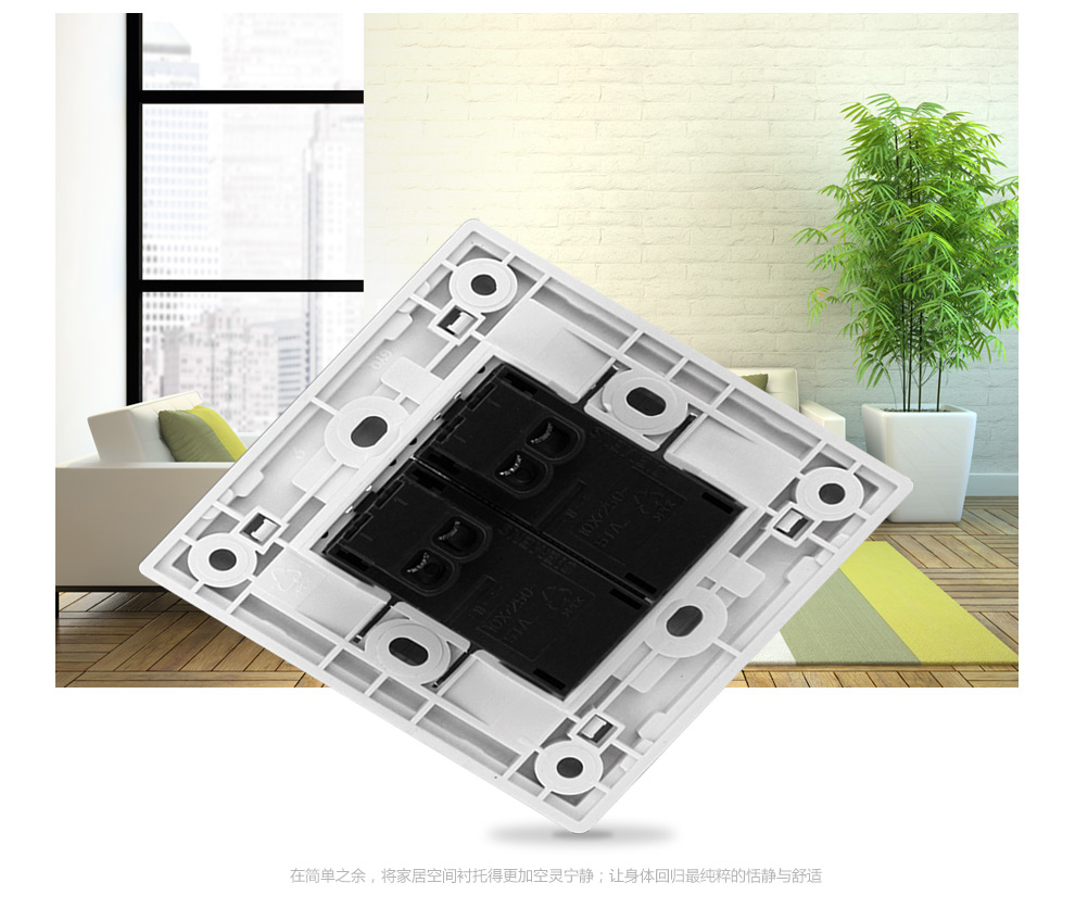 西门子(siemens)开关插座面板 双开二开单双控带荧光墙壁开关面板 皓