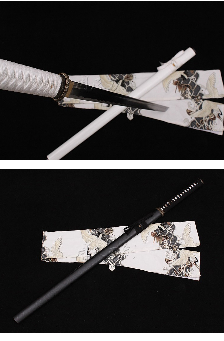 日本武士刀 菊花装直刀 三色 全手工日本东洋刀 日本刀打刀 日本刀剑