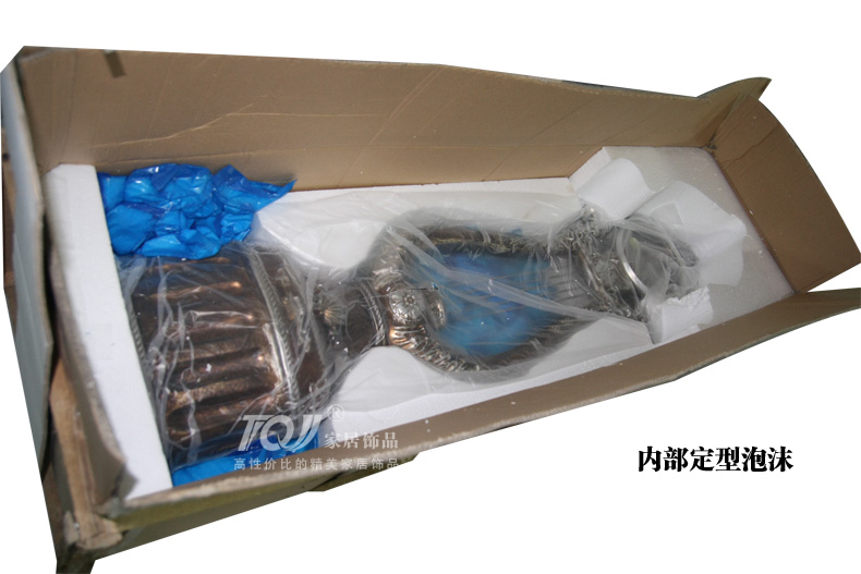 
                                                            丽盛（LISHENG）/超大号欧式象牙造型复古风格座钟/树脂摆钟/客厅落地钟/252 古铜色                