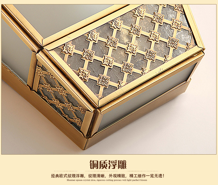 蒙特丽 客餐厅卧过道壁灯TBX1 美式乡村全铜灯具 (B) 型号TB51_26*18cm