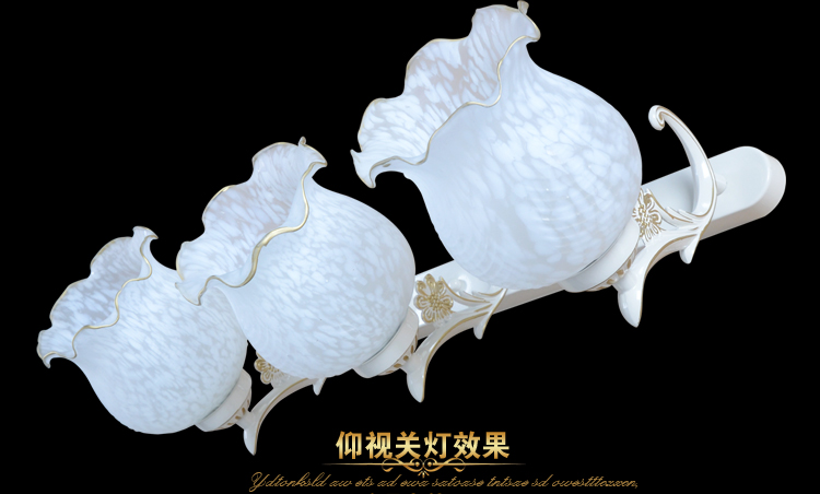 欧式地中海田园镜前灯三头复古美式卫浴室卫生间灯具6602 6602-3镜前灯