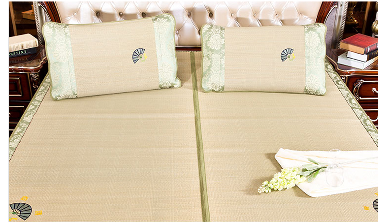 澳西奴凉席 夏席子  家纺床品夏季凉席 珠珠花 单席子 1.35米
