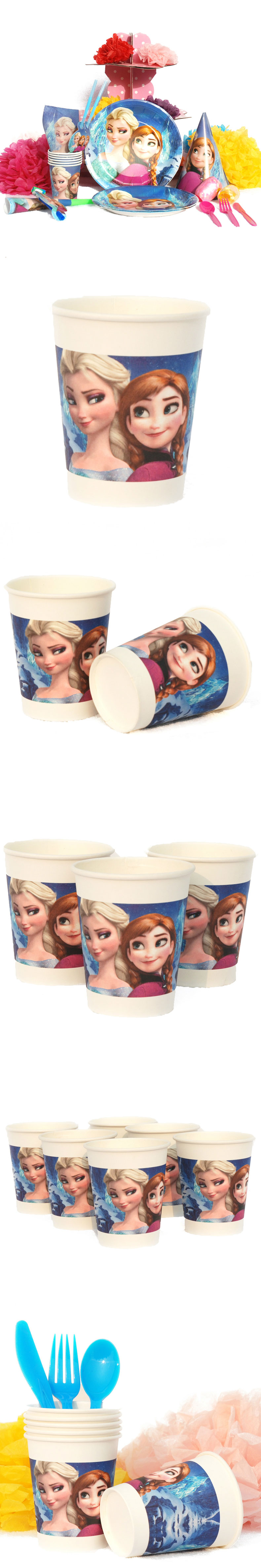 孩派Disney/生日聚会用品/生日派对用品/冰雪奇缘杯子6个