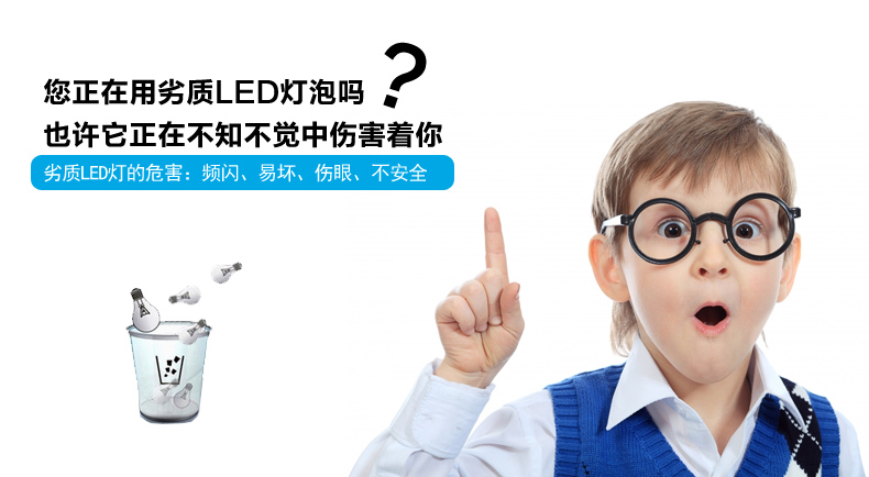 立莱 led灯泡e27大螺口led球泡节能灯具 1支装 5W暖白光