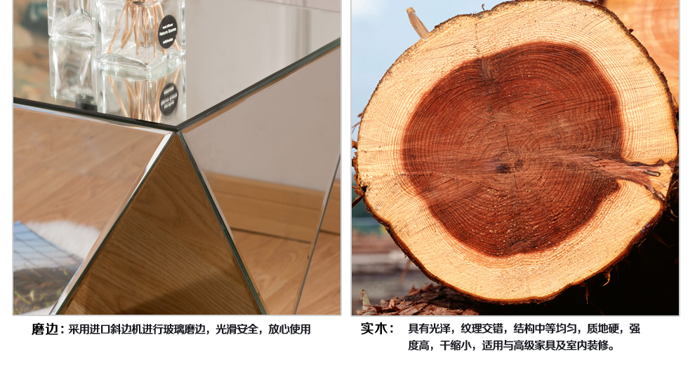 释梦园 相框 镜面玻璃相框架6寸时尚相框婚纱情侣照相片架相册画框家居装饰品摆件 F1199 银镜 17*22CM