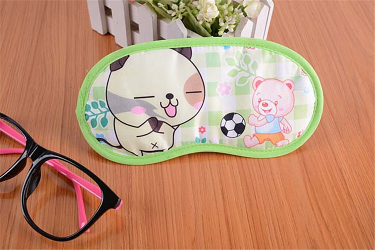 爱度ks午睡遮光睡眠眼罩 卡通个性 韩版睡眠 遮光护眼眼罩 儿童学生午睡礼物 卡通动物眼罩买一个送一个没水袋的眼罩