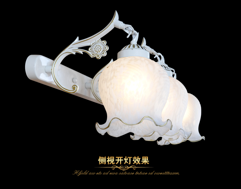 欧式地中海田园镜前灯复古美式卫浴室卫生间灯具6601<a> 6601-3镜前灯