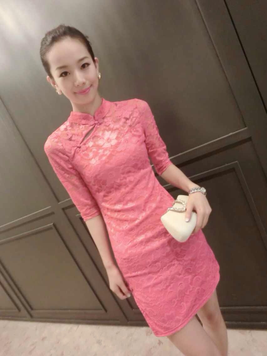 po lin Guo 2015 summer the European site fall with new lace beauty graphics thin cheongsam dress black pictures, price, brand platters! Elections are good character, the national distribution, so why buy now enjoy more preferential! Health