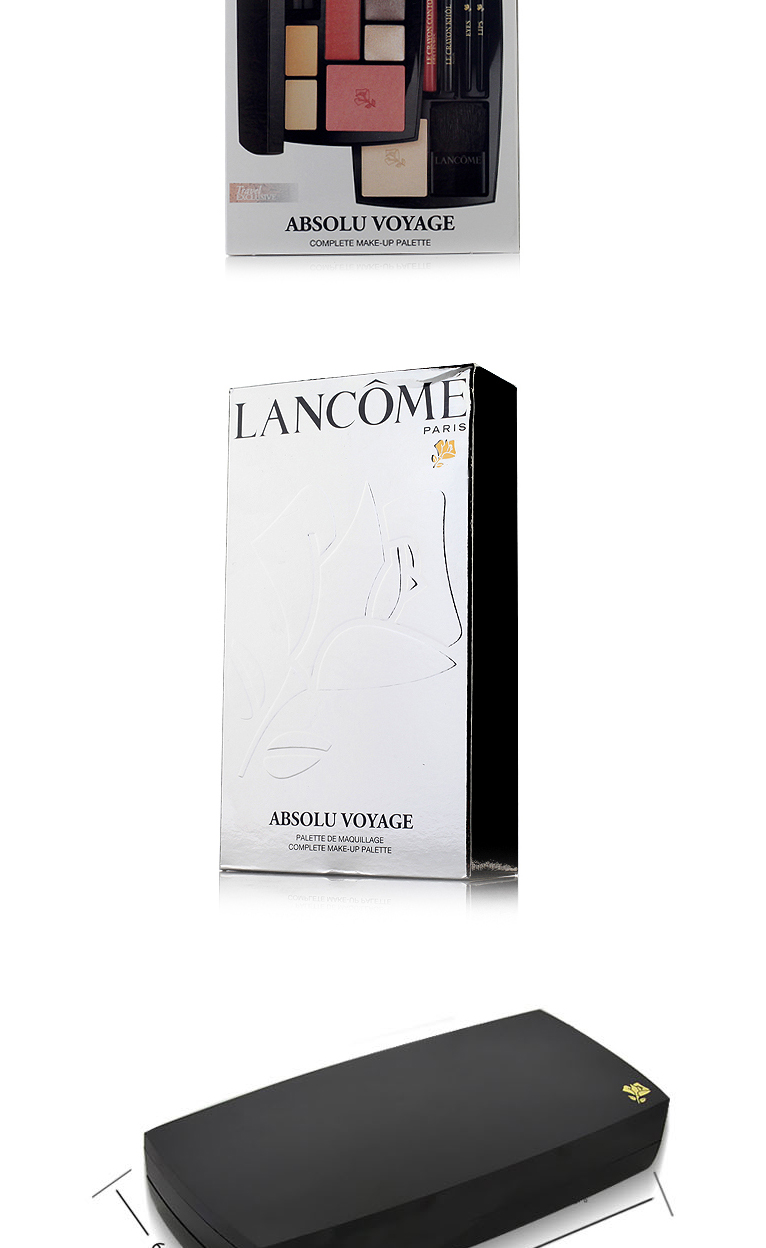 lancome兰蔻限量版双层彩妆盒(眼影 遮瑕膏 唇彩 腮红