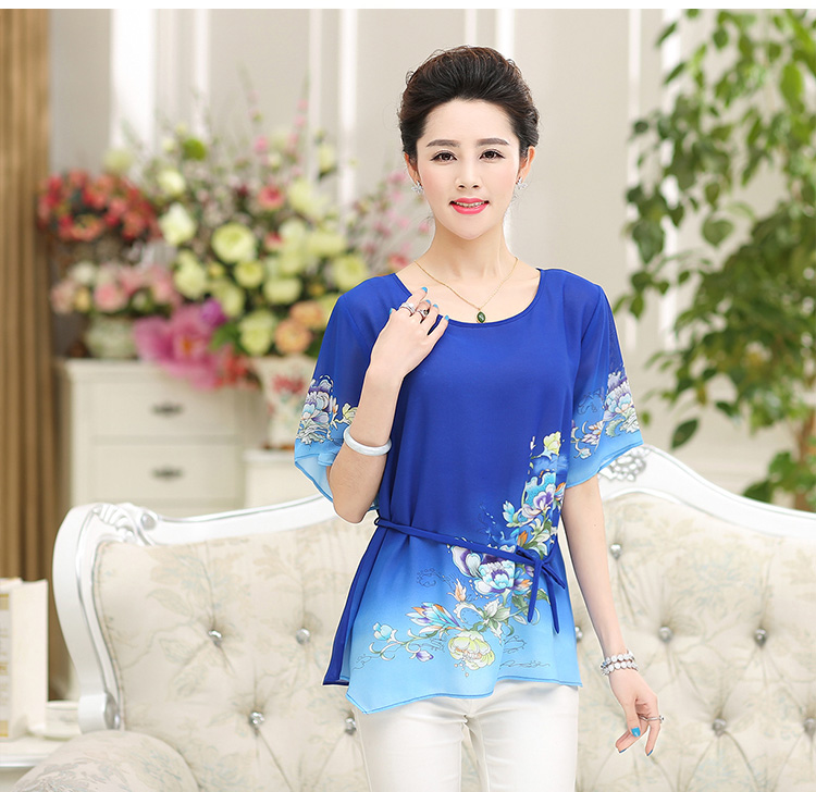 Better Cayman's 2015 Korean version of the new, larger mother load summer short-sleeve shirt T Summer Snow loose woven shirts middle-aged style blouses 9667 better color 4 XL pictures, price, brand platters! Elections are good character, the national distribution, so why buy now enjoy more preferential! Health