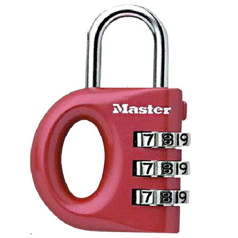 玛斯特（Master Lock） 633MCND 时尚彩色密码锁（红色）