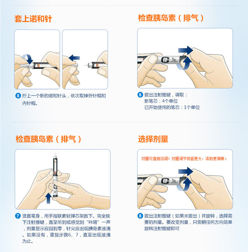 诺和诺德 诺和笔5 胰岛素注射器 胰岛素笔 诺和笔4升级版 诺和笔5