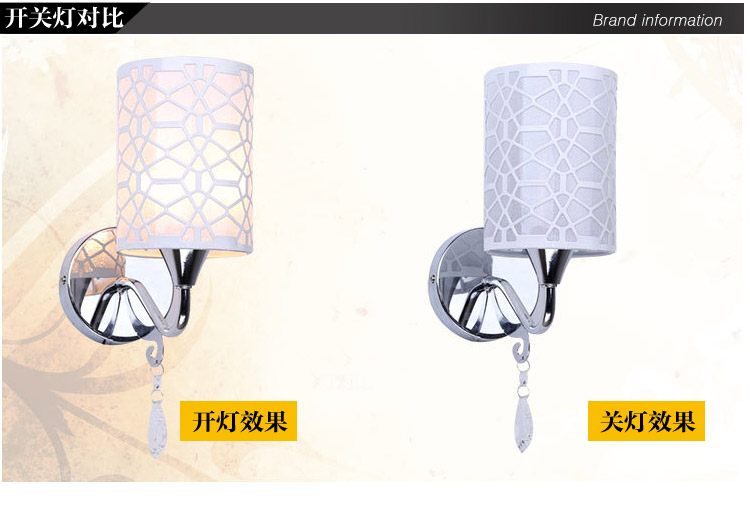 阔景壁灯 酒店壁灯家用床头灯 3W不锈钢壁灯现代卧室床头灯壁灯 简约温馨床头壁灯 5W 正白光