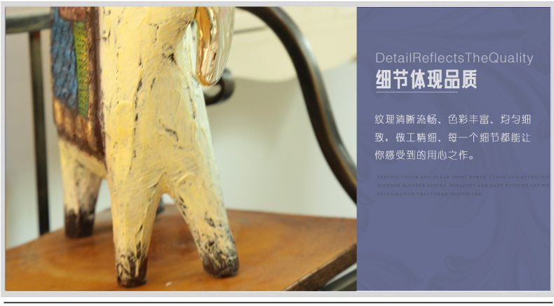 
                                        倍思家 三羊开泰创意装饰摆件动物装饰品开业礼物 羊年大吉(小) 油画风格                