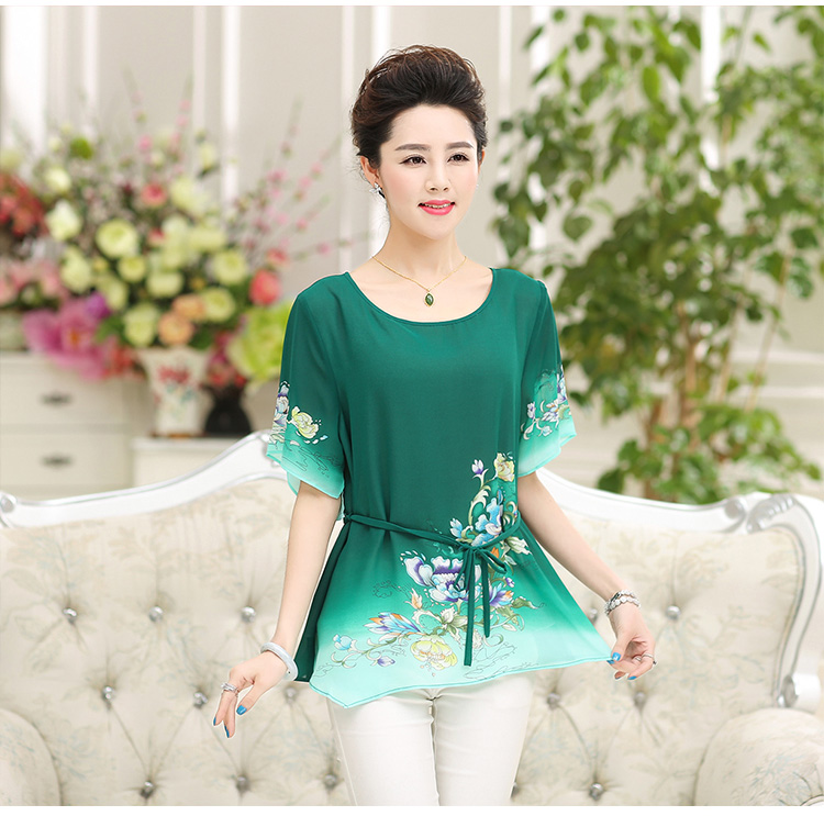 Better Cayman's 2015 Korean version of the new, larger mother load summer short-sleeve shirt T Summer Snow loose woven shirts middle-aged style blouses 9667 better color 4 XL pictures, price, brand platters! Elections are good character, the national distribution, so why buy now enjoy more preferential! Health