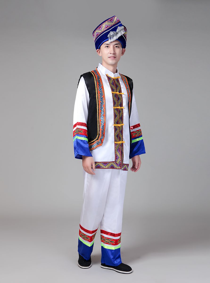 苗族少数民族服装男女土家族民族舞蹈演出服装壮族瑶族侗壮族服饰