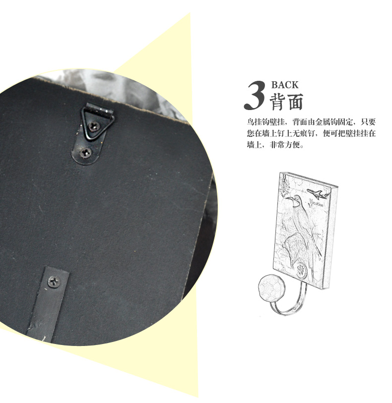 时光巴士 经典复古美式乡村挂钩壁挂家居工艺品家居装饰品
