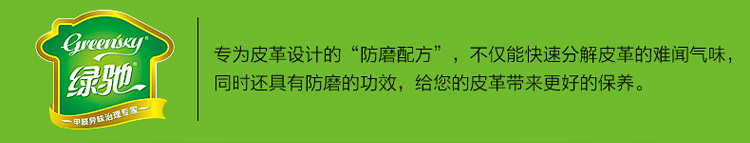 
                                        
                                                            绿驰 纳米光触媒皮革强力除味型 去除甲醛苯喷雾剂 新房装修家具甲醛清除剂去味净化剂 280ml                