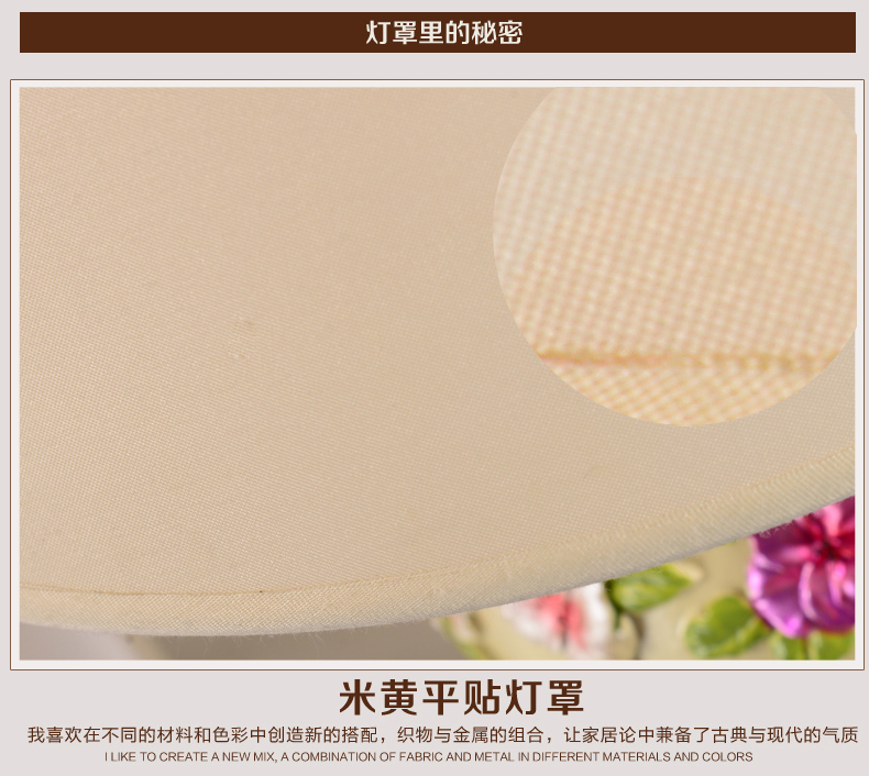 美式田园树脂台灯卧室床头灯欧式客厅书房台灯 清新婚庆装饰台灯 SZ1101B