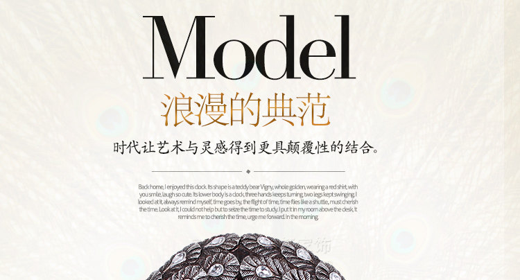 尚雅轩 包邮孔雀欧式复古钟表客厅大挂钟个性挂表静音装饰壁钟时钟 孔雀向下银色仿古