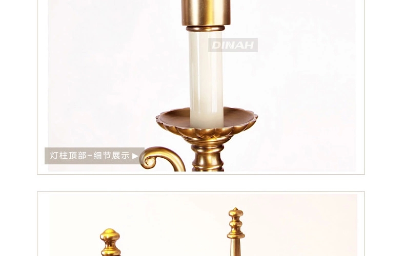 
                                                            帝拿 欧式客厅全铜落地灯高端沙发茶几高脚灯别墅复式楼立式台灯                