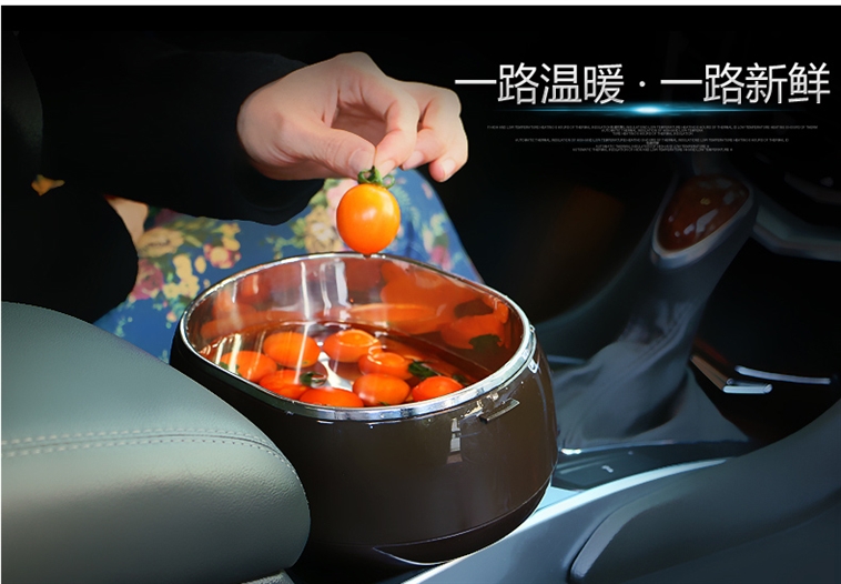 十度良品SD-950电热饭盒插电加热饭盒蒸煮热饭器不锈钢内胆真空保鲜车载专用8小时保温