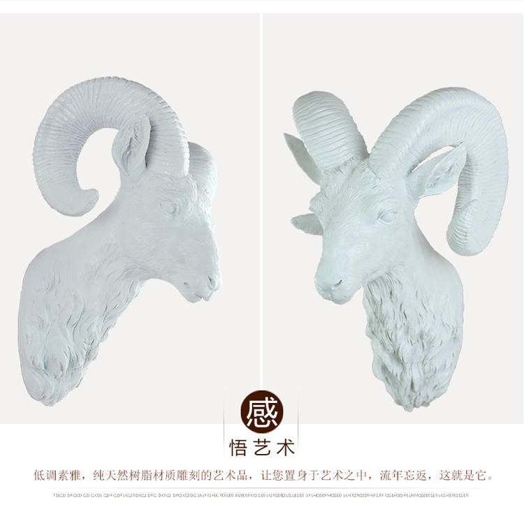 
                                                            欣润 仿真麋鹿头壁挂装饰品 欧式创意家居树脂客厅复古墙壁饰酒吧工艺品动物挂件 CR-110黑色+金色小鹿头壁挂                
