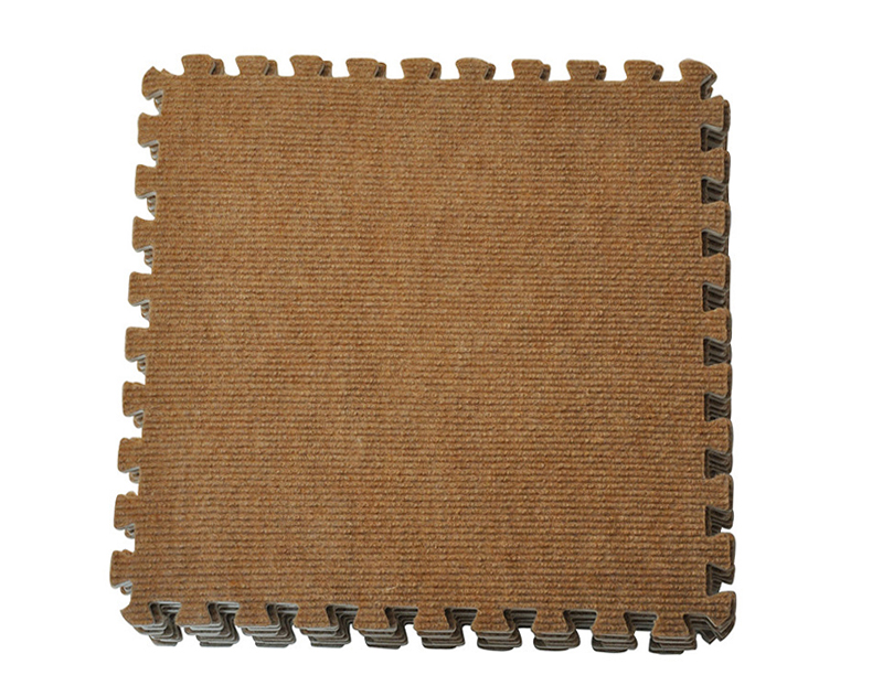 爱丽思IRIS防滑树脂拼接绒面地垫9片装 灰色 JTM-32_CPT 320x320x10(MM)